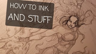 how to ink - beginner tips and tricks for inking