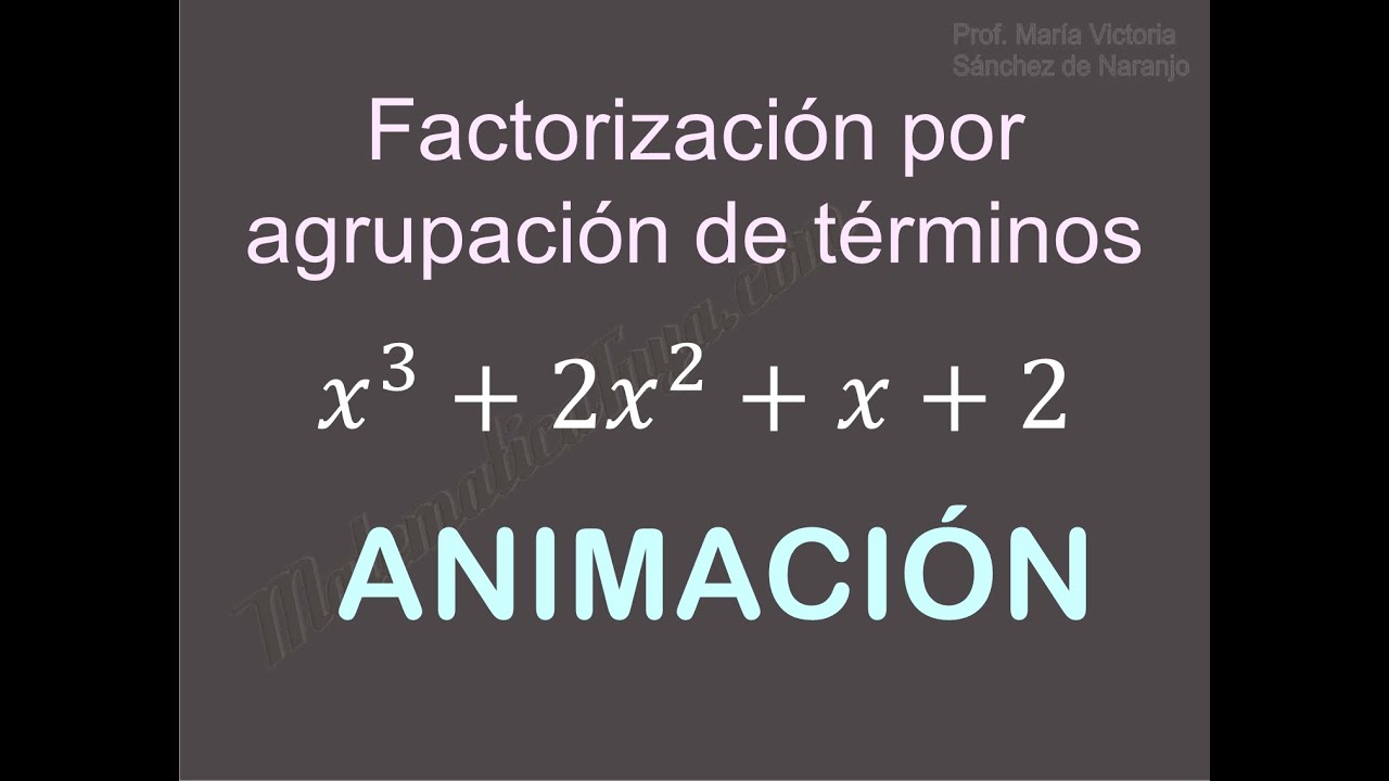 Factorización Por Agrupación De Términos - YouTube