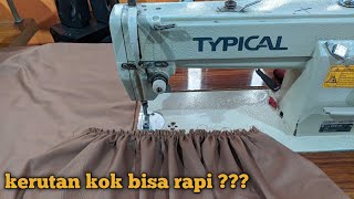 cara menggunakan sepatu kerut mesin jahit typical