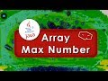array max number in java