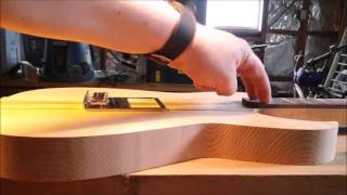 Monster Guitars 023: Neck through Telecaster - Neck break angle explained, and cutting down the body