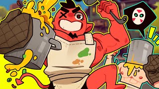 THIS *NEW* FOOD FIGHT BATTLE ROYALE IS AN ABSOLUTE BLAST!!!! | Rawmen