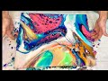 Acrylic Pour Painting with Silicone | easy Fluid Art Technique