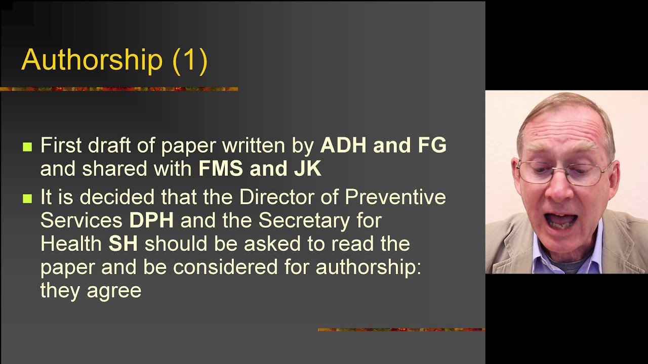 Module 1 - Day 4 - 2 - The Role Of Investigators And Authors - YouTube