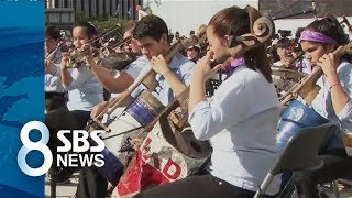 쓰레기가 악기로 '재활용 오케스트라' / SBS