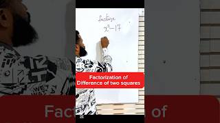 Factorize x^2 - 17 completely. Using difference of two squares