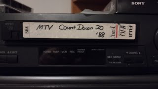 MTV Count Down 20  '88 (VHS With Original Ads And Bumpers)