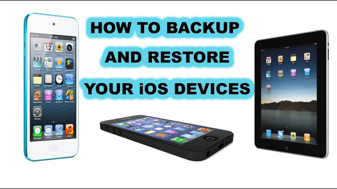 How To Backup And Restore IPhone, IPad, IPod Touch From Backup - YouTube