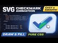 SVG Icon Animation Tutorial | Draw & Fill SVG with CSS (No JavaScript)