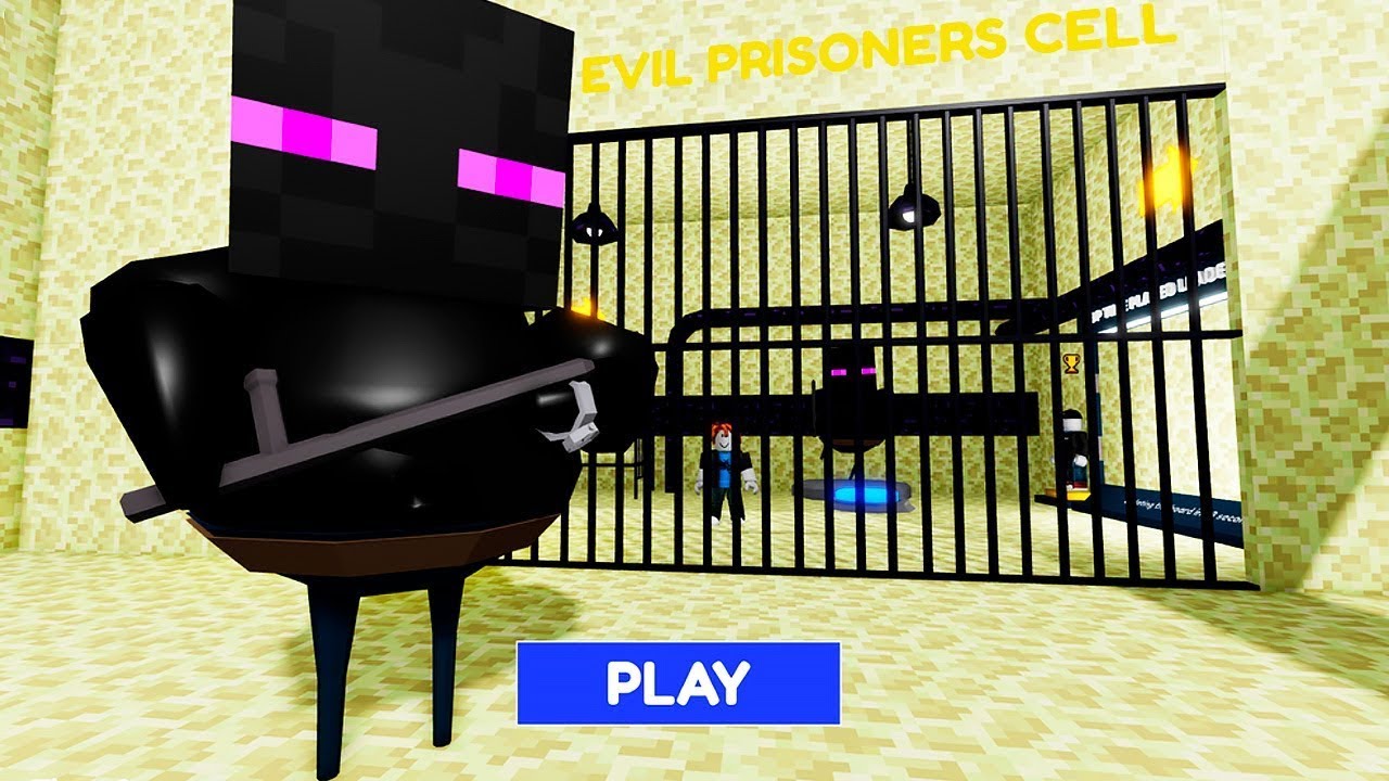 Enderman Minecraft Barry S Prison Run Obby Roblox Youtube