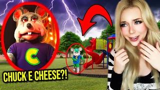 DRONE CATCHES CHUCK E CHEESE AT HAUNTED PARK!! (HE CAME AFTER ME)