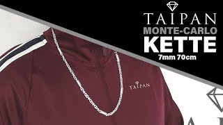 Taipan Monte Carlo Kette 7mm breit 70cm lang 925 Sterling Silber