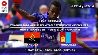 #TTokyo2014: Angola - Monglia