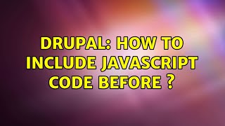 Drupal: How to include javascript code before </body>?