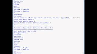 Python ~ My First Advanced Calculator