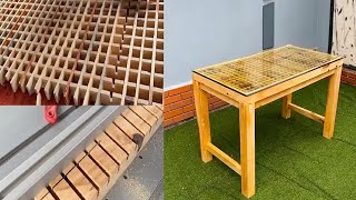 How a rural uncle made a special wooden table | CraftyShow