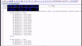 VB.NET - Digital LCD Desktop Clock Application - Introduction & Code
