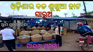 ଓଡ଼ିଶାର ପ୍ରସିଦ୍ଧ ଶୁଖିଲା ମାଛ ବଜାର ସାରୁଆ | ସୁଖୁଆ | ସବୁଠୁ ବଡ ଶୁଖିଲା ମାଛ ବଜାର ||