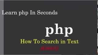 PHP|| How To find a Substring into text
