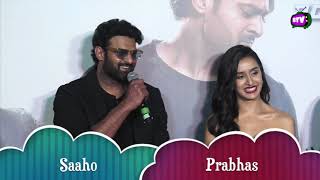 Prabhas Back To Back Funny Answers To Media At Saaho Trailer Launch !