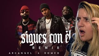 Sech, Arcangel ft Romero Santos - Sigues Con El (REMIX) | Video Oficial | Reaccion