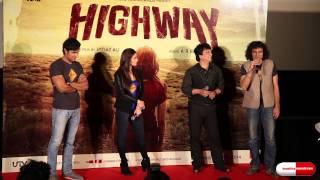 Alia Bhatt, Randeep Hooda & Imtiaz Ali launch HIGHWAY trailer