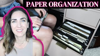 GETTING PAPER FILES ORGANIZED | PAPER DECLUTTER | HOMEMAKING TO THE RESCUE COLLAB