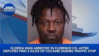 Florida man arrested in Florence Co. after deputies find 2 kilos of cocaine during traffic stop