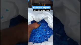 Best Quality Blue Drum Regrind #importofplastic #recycle #hdpe