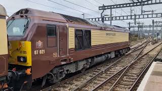 DB Cargo UK Class 67's no's: 67021-67005 @ Didcot Parkway (1Z55) 11/12/2024.