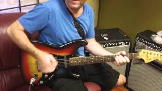 A1A Guitars 1977 Stratocaster jamming on Saturday with Schecter Monstertones