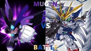 Bass vs Wing Gundam Zero (Mega Man vs SD Gundam) | Mugen