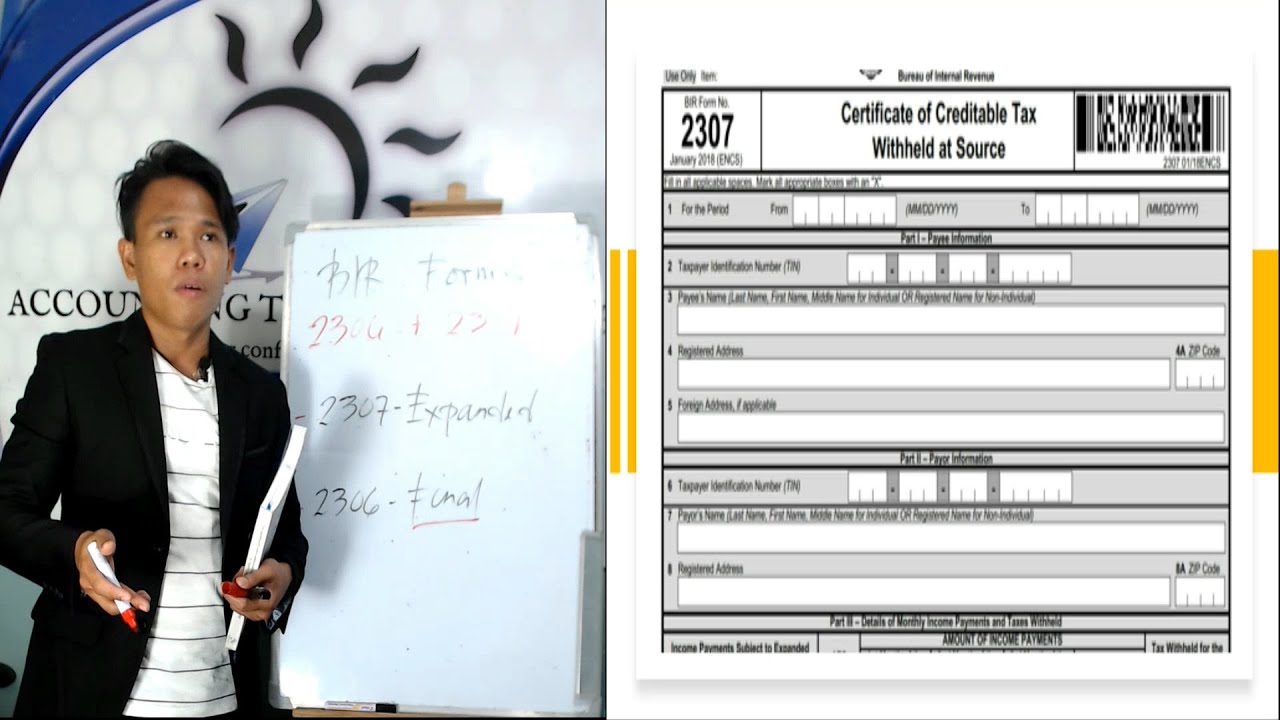 New And Revised BIR Forms 2306 And 2307 😊 - YouTube