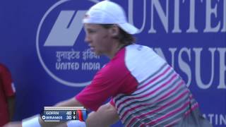 ACO 2015 - Day 3: Match 1 Highlights - D Goffin  vs R Berankis