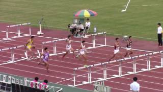 2016 関西種目別 110MH　萩尾