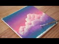 cotton candy cloud step by step acrylic painting 174