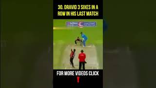 Rahul Dravid 3 Sixes In A Row In His Last Match | GBB Cricket