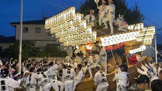 令和5年7月30日 科長神社御祭禮　太子町山田地区 東條 だんじり 交番前 でんでん