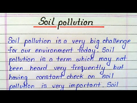 What is soil pollution Short answer?