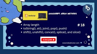 How to Master JavaScript Step by Step Bangla | JavaScript Array Methods | BD Web Tutor