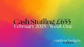 Cash Stuffing £655 | February Week 1 | UK Family Budget | Zero Based Budgeting | Cash Stuffing UK