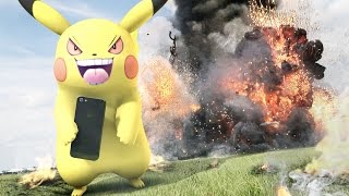 【実写ポケモンGO戦争】もしもミュウが現れたら？壮絶な奪い合いバトル 【RATE先生】Pokemon Go In real life