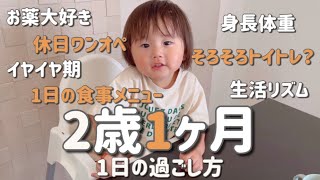 2歳1ヶ月👦🏻1日の過ごし方 休日ワンオペ/1日の食事メニュー/イヤイヤ期/トイトレ/生活リズム