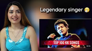 Top 100 Songs of KK | Foreigner Reaction | Hindi Songs | Random Ranking