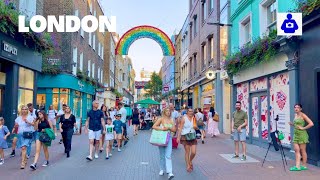 London Summer Walk 🇬🇧 Marylebone, OXFORD STREET to Carnaby Street | London walking tour 4K HDR