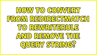 How to convert from RedirectMatch to RewriteRule and remove the query string?