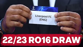 22/23 Champions League RO16 Draw Reaction LIVE