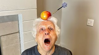 93 Year Old Grandma Tries The Most Terrifying Trick Shot | Ross Smith