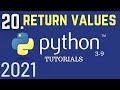Python 3.9 Tutorials: Return Values | Functions in python | Python For Beginners | Python Tutorial
