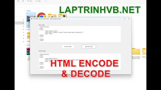 HTML Entity Encode and Decode in C# | Laptrinhvb.net